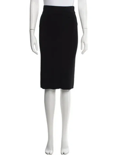 Pre-owned Weekend Max Mara Knee-length Skirt In Black