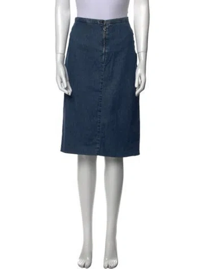 Pre-owned Weekend Max Mara Knee-length Skirt In Blue