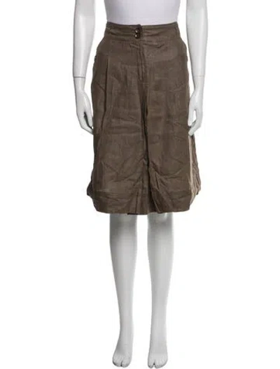 Pre-owned Weekend Max Mara Knee-length Skirt In Brown