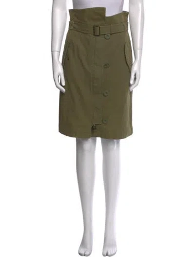 Pre-owned Weekend Max Mara Knee-length Skirt In Green