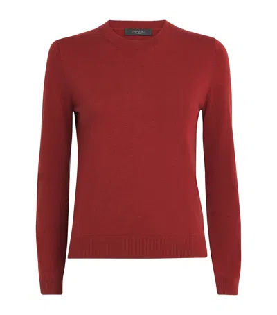 Weekend Max Mara Knit Crew-neck Sweater In Red