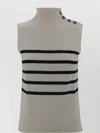 Weekend Max Mara Knit Gilet Sleeveless Striped Pattern In Multi