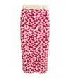 Weekend Max Mara Knitted Butterfly-jacquard Midi Skirt In Nude