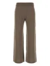 Weekend Max Mara Cappuccino Wool Blend Tennis Pant In Brown
