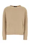 Weekend Max Mara Camel Stretch Alpaca Blend Ghiacci Sweater In Brown
