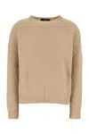 Weekend Max Mara Camel Stretch Alpaca Blend Ghiacci Sweater In Brown