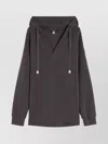 Weekend Max Mara Knitwear Oversized Adjustable Hood In Gray