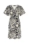 Weekend Max Mara Lucas Leaf-print Dress In Printed