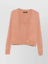 Weekend Max Mara Front-button V-neck Cardigan Set In Pink