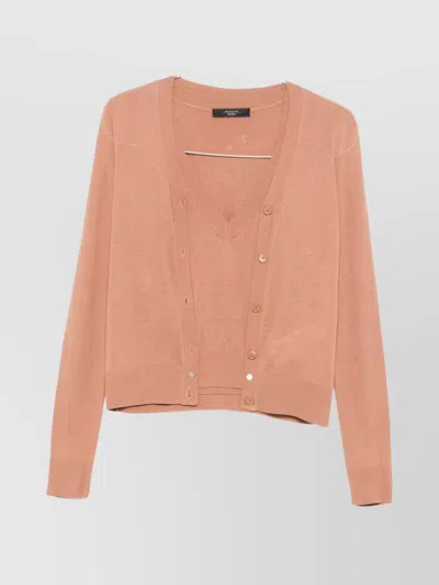 WEEKEND MAX MARA KNITWEAR V-NECK LONG SLEEVES
