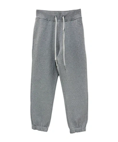 Weekend Max Mara Lace-up Casual Pants In Gray