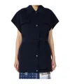 Weekend Max Mara Lace-up Vest In Black