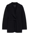 Weekend Max Mara Single-breasted Wool Jacket In Black