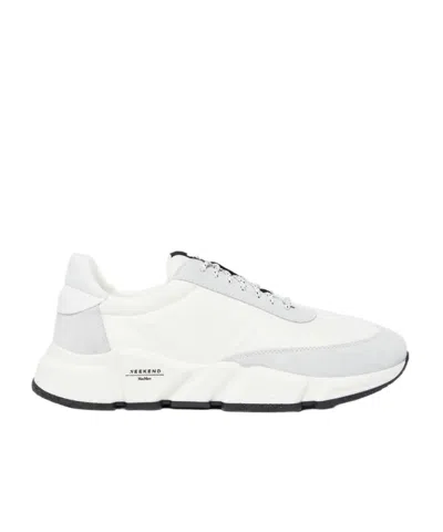 Weekend Max Mara Laced Sneakers In White