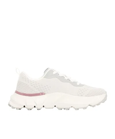 Weekend Max Mara Lace-up Sneakers In White