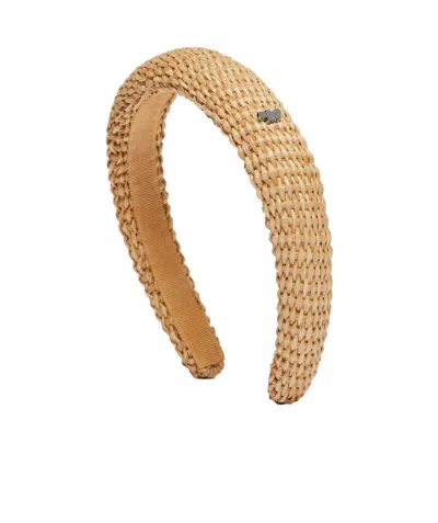 Weekend Max Mara Lafite Headband In Yellow
