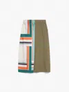 Weekend Max Mara Women's Lallo Skirt Khaki | Size 42 | 2515101031600002 In Green