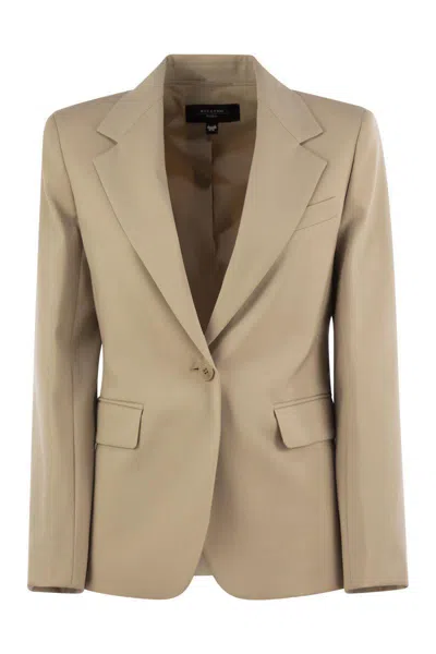 Weekend Max Mara Lamine - Natural Stretch Wool Blazer