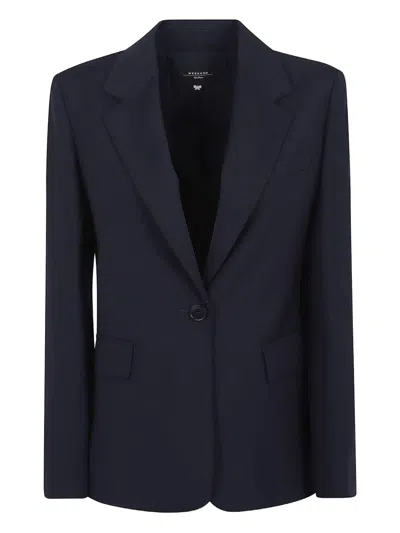 Weekend Max Mara Lamine Blazer In Blue