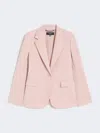 Weekend Max Mara Natural Stretch Wool Blazer In Pink