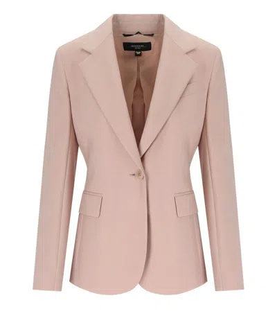 Weekend Max Mara Lamine Pink Single-breasted Blazer