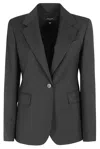 WEEKEND MAX MARA LAMINE SINGLE-BREASTED JACKET