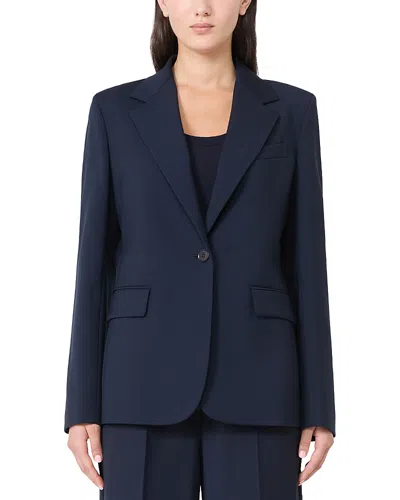 WEEKEND MAX MARA LAMINE WOOL BLAZER