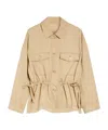 Weekend Max Mara Lapel Long Sleeve Casual Jacket In Nude