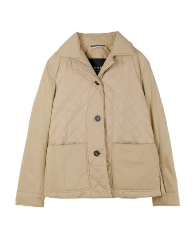 Weekend Max Mara Lapel Long-sleeved Casual Jacket In Nude