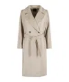 Weekend Max Mara Lapel Long-sleeved Coat In Gray