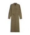 Weekend Max Mara Canasta Reversible Gabardine Trench Coat In Green