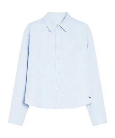 Weekend Max Mara Lapel Long-sleeved Shirt In Blue