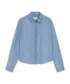 Weekend Max Mara Lapel Long-sleeved Shirt In Blue