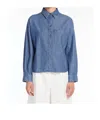 Weekend Max Mara Lapel Long-sleeved Shirt In Blue