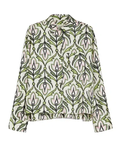 Weekend Max Mara Max Mara Weekend Enfasi Long-sleeved Shirt In Multi
