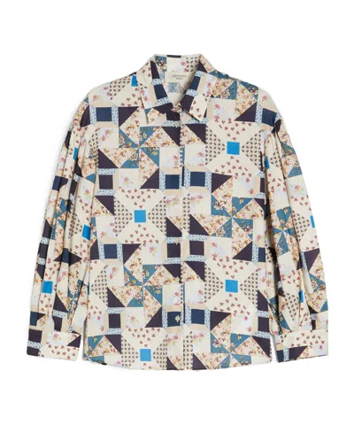 Weekend Max Mara Lapel Long-sleeved Shirt In White