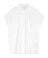 Weekend Max Mara Lapel Short Sleeve Shirt In White