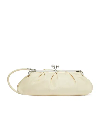 Weekend Max Mara Large Pasticcino Logo Shoulder Bag In Nude