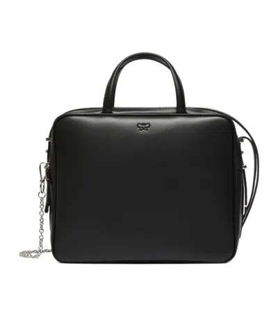 Weekend Max Mara Large Zipper Shoulder Bag In Black