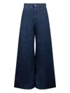 Weekend Max Mara Laser-cut Jeans In Blue