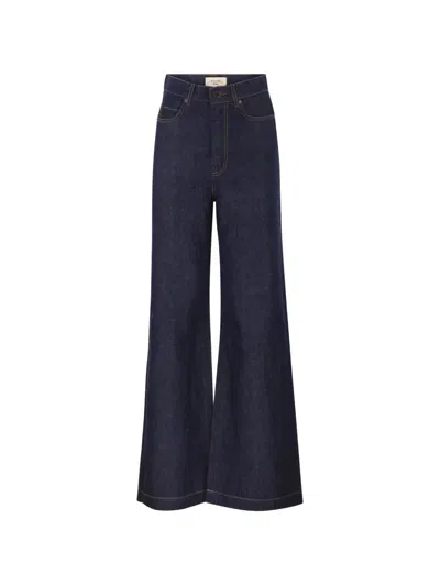 Weekend Max Mara Latino Five-pocket Flared Jeans In Blue