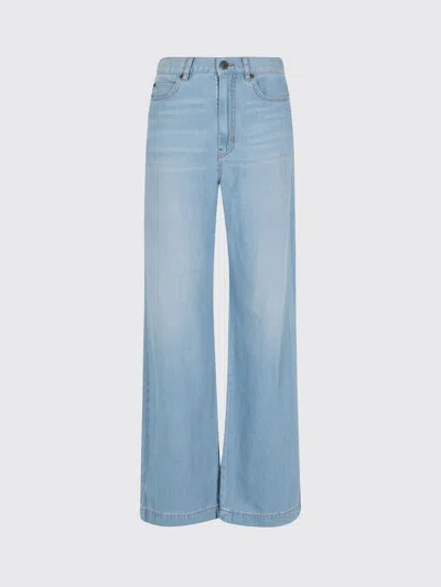 Weekend Max Mara Latino Wide-leg Jeans In Denim In Blue