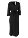 Weekend Max Mara Laziale Belted Dress In Black