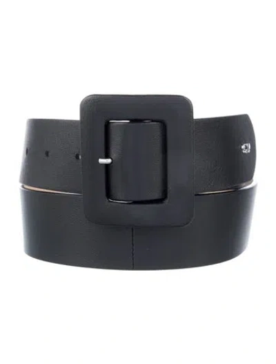 Pre-owned Weekend Max Mara Leather Belt In Black