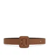 Weekend Max Mara Leather Belt In Brown