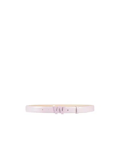Weekend Max Mara Leather Belt In Purple