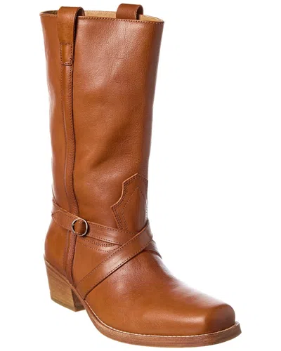 Weekend Max Mara Leather Boot In Multi