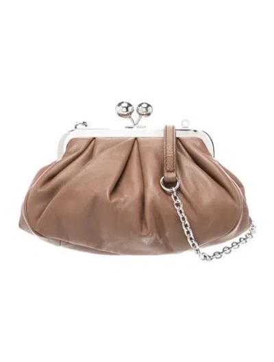Pre-owned Weekend Max Mara Leather Crossbody Bag In Brown