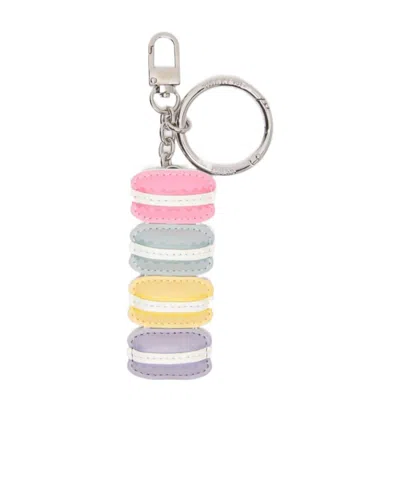 Weekend Max Mara Leather Keyring In Metallic