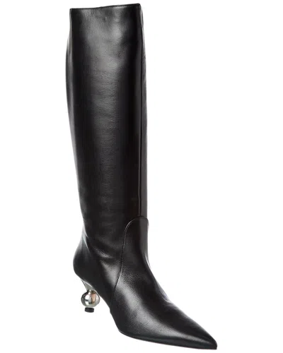 Weekend Max Mara Leather Knee-high Boot In Multi